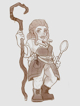 Halfling Mage Sketch